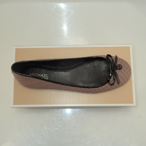 NIB MICHAEL KORS 40F5MLFP1L MELODY QUILTED FLATS - Picture 4 of 8